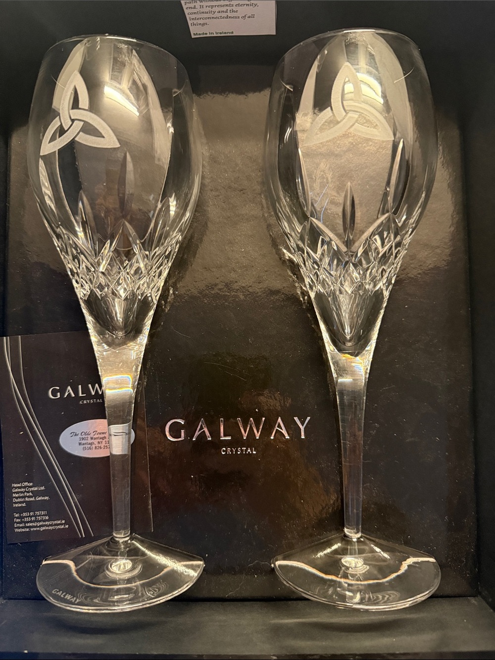 Etched Champagne Flutes - Clear (Set of 2)